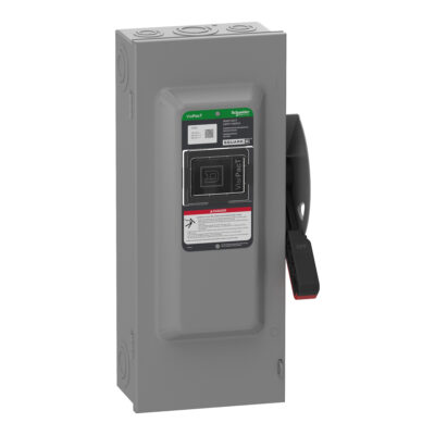 Interruptor De Seguridad, Uso Pesado, Con Fusible, Ventana De Visualización, Nema 1, 600 V, 100 A, 3 Polos - VH363