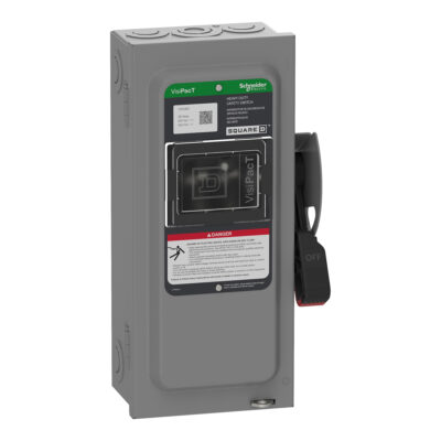 Interruptor De Seguridad, Uso Pesado, Sin Fusibles, Ventana De Visualización, Nema 1, 600 V, 30 A, 3 Polos - VHU361