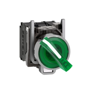 Selectorec Verde Luminoso Diametro 22 Mango De 2 Posiciones - 24 V - 1 Na + 1 Nc - XB4BK123B5