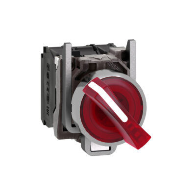 Selectorec Rojo Luminoso Diametro 22 Mango De 2 Posiciones - 24 V - 1 Na + 1 Nc - XB4BK124B5