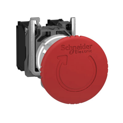 Botón De Parada De Emergencia Diametro40 Rojo, Apagado Diametro22 Trigger Latching Turn Relevador Ase 1No+2Nc - XB4BS84441