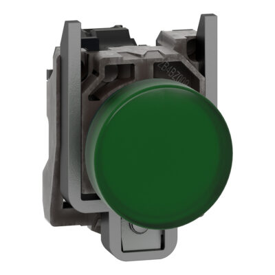 Piloto Luminoso Redondo Diametro 22- Ip65 - Verde- Base Ba 9 S- 250 V - Terminales - XB4BV63