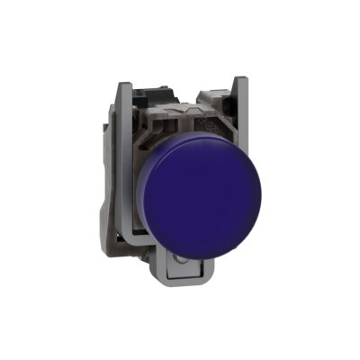 Piloto Luminoso Redondo Diametro 22- Ip65 - Azul - Led Integral - 24 V - Terminales - XB4BVB6