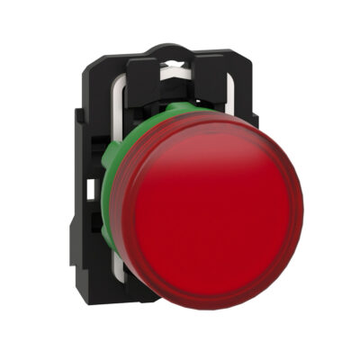 Piloto Luminoso Redondo Diametro 22- Ip65 -Rojo - Led Integral - 24 V - Terminales - XB5AVB4
