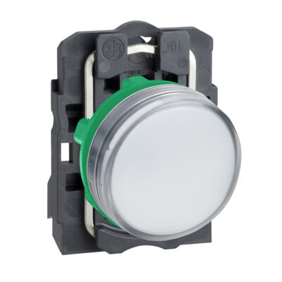 Piloto Luminoso Redondo Diametro 22- Ip65 - Blanco - Led Integral - 120 V - Terminales - XB5AVG1