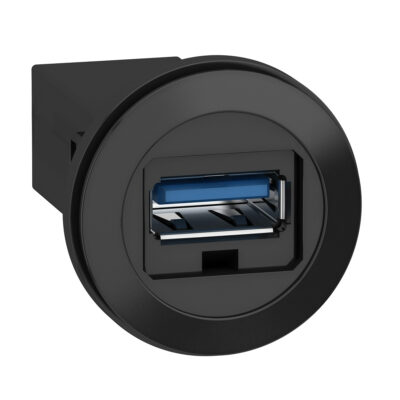Panel Mounted Usb 3.0 Port, Plastic, Diametro22, For Usb Interface Jack Type A - XB5PUSB3