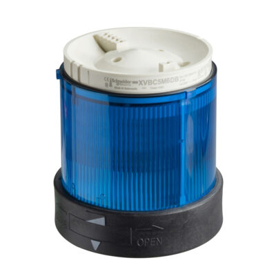 Unidad Iluminada Schneider Electric Harmony Xvb, Luz Fija, Bombilla De 250 V Ca / Cc Ba15D, 70 Mm De Diámetro, Azul - XVBC36