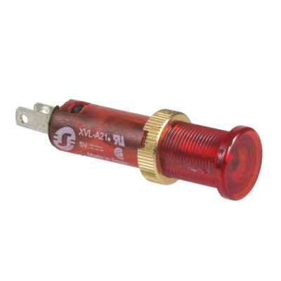Luz Piloto Redonda Diametro 8 - Ip 40 - Rojo - Led Integral - 24 V - Conector - XVLA234