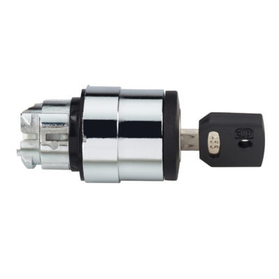 Cabeza Selector Con Llave - 2 Posiciones - Diametro 22 - Negro - ZB4BG6