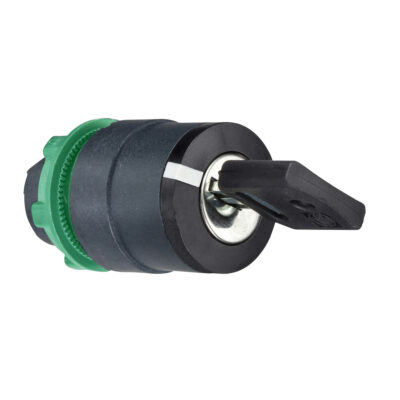 Cabeza Selector Con Llave - 2 Posiciones - Diametro 22 - Negro - ZB5AG2