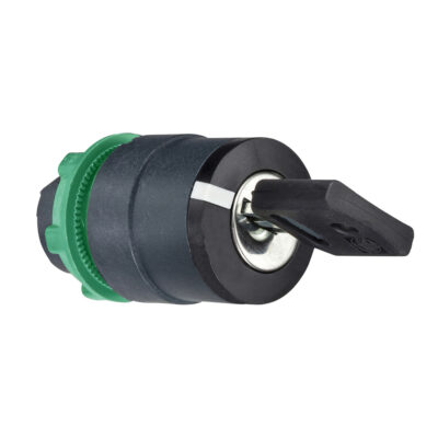 Cabeza Selector Con Llave - 2 Posiciones - Diametro 22 - Negro - ZB5AG4