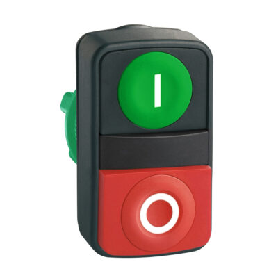 Cabeza De Pulsador De Dos Accionad. - Diametro 22 - Verde + Rojo - E - S - Ip66, Ip69 K - ZB5AL7341