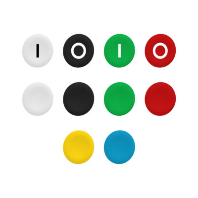 Kit De 10 Tapas Distintas - Diferentes Colores - Diametro 22 - ZBA79