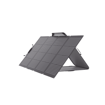 Módulo Solar Bifacial, Portátil y Flexible de 220W Recomendado para Estaciones Portátiles EFD330, EFD350 ó EFD500 / Ajuste de Ángulo / Carga Eficiente / Incluye Cable XT60 a MC4 - EFFOLD220LW