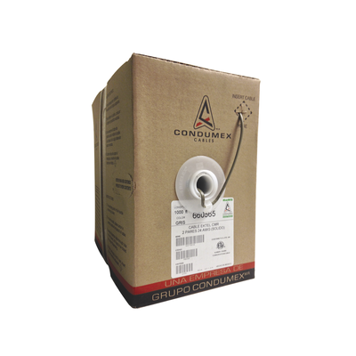 Caja de 1000 ft ( 305 m ) / 4 X 24 AWG / Cable TELEFÓNICO EK-TEL-CMR / Uso Interior 660565