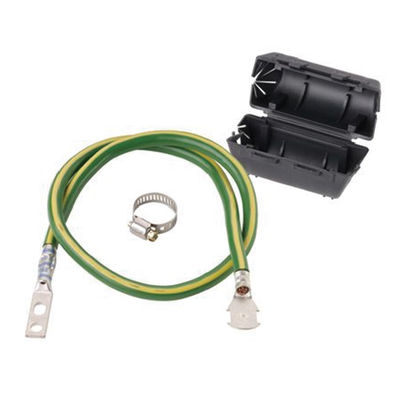 KIT de Tierra Física de Cable Blindado 6 AWG. Color Verde / Amarillo con Terminación en Extremos.   ACG24K