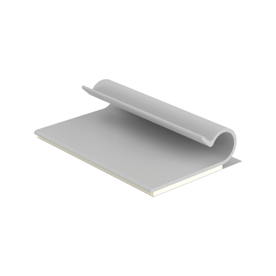 Clip Adhesivo Tipo J, Para Cables de Hasta 6.4 mm de Diametro, Uso Interior, Color Gris, Paquete de 100pz   AJC25-A-C
