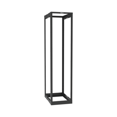 Rack de Cuatro Postes Estándar de 19", Rieles Roscados #12-24, Profundidad Ajustable de 23 a 42 in, 45 Unidades de Rack, Color Negro  AR4P