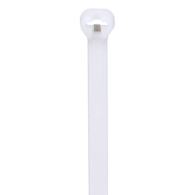 Cincho de Nylon 6.6 Dome-Top® Con Lengüeta de Bloqueo de Acero Inoxidable, 305 mm largo x 4.7mm ancho, Color Natural, Paquete de 100pz  BT3S-C