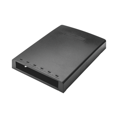 Caja de Montaje en Superficie, Con Accesorio para Resguardo de Fibra Óptica, Para 6 Módulos Mini-Com, Color Negro CBXF6BL-AY