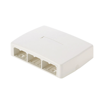 Caja de Montaje en Superficie, Para 6 Módulos Mini-Com, Color Blanco  CBXQ6WH-A