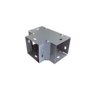 Derivación "T" horizontal 100 x 100 mm (3.94 x 3.94 pulg.), fabricado en lámina de acero al carbón  CH-DCT100L