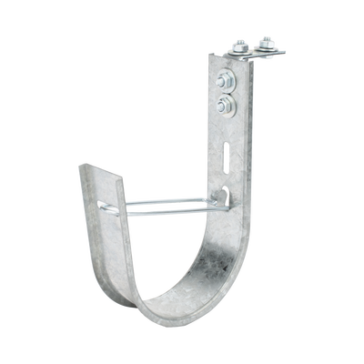 Soporte (Gancho) tipo J-Hook, hasta 115 cables Cat6, ideal para soportar cableado en los espacios de manipulación al aire, Para instalación en interior  CH-J100-EZ