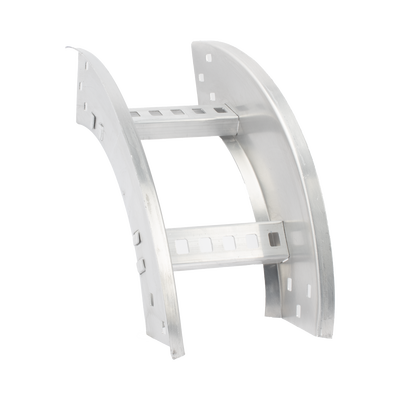 Curva Vertical Exterior de Aluminio de 90° Perfil Z / Peralte 3 1/4" / Ancho 6" / Radio 8" / Incluye Tornillería   CH-VE-908R8X6AK