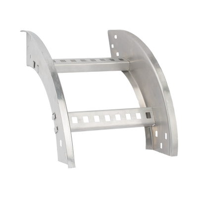 Curva Vertical Exterior de Aluminio de 90° Perfil Z / Peralte 3 1/4" / Ancho 12" / Radio 8" / Incluye Tornillería   CHVE908R8X12AK