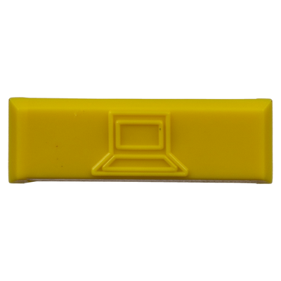 Paquete de 100 Iconos de Datos de Instalación a Presión, Para Jacks Mini-Com de Panduit, De Plástico, Color Amarillo  CIDYL-C