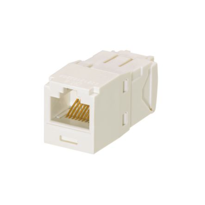 Conector Jack RJ45 Estilo TG, Mini-Com, Categoría 6, de 8 posiciones y 8 cables, Color Blanco Ártico  CJ688TGAW