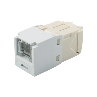 Conector Jack RJ45 Estilo TG con Ventana, Mini-Com, Categoría 6, de 8 posiciones y 8 cables, Color Blanco  CJH688TGWH