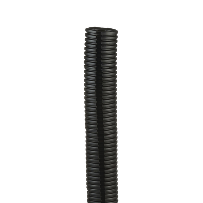 Tubo Corrugado Abierto para Protección de Cables, 1in (25.4 mm) de Diámetro, 30.5 m de Largo, Color Negro  CLT100F-C20
