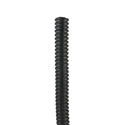 Tubo Corrugado Abierto para Protección de Cables, .25in (6.4 mm) de Diámetro, 30.5 m de Largo, Color Negro  CLT25F-C20