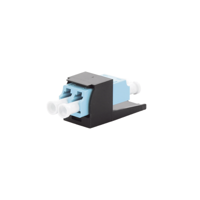 Módulo Acoplador LC Duplex, para Fibra Óptica Multimodo OM3/OM4, Tipo Mini-Com, Color Aqua  CMDSAQLCZBL