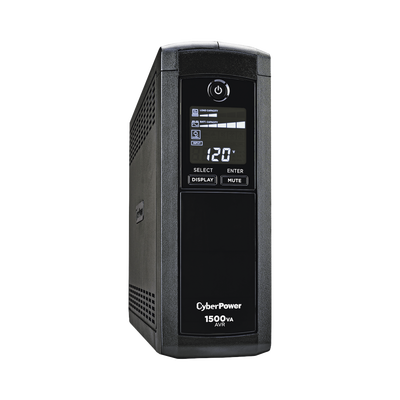 NO BREAK CYBERPOWER (CP1500AVRLCD) 1500VA/ 900 WATTS, INTERACTIVO,TORRE, 12 × NEMA 5-15R, 6 RESPALDO Y 6 SUPRESIÓN, 3 AÑOS DE GARANTÍA, INCLUYENDO BATERÍA. | Guadalupe NO BREAK CYBERPOWER (CP1500AVRLCD) 1500VA/ 900 WATTS, INTERACTIVO,TORRE, 12 × NEMA 5-15R, 6 RESPALDO Y 6 SUPRESIÓN, 3 AÑOS DE GARANTÍA, INCLUYENDO BATERÍA.