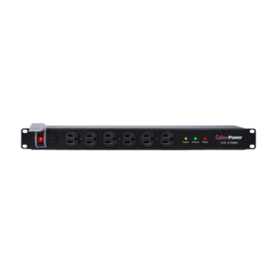 Supresor/Protector de Sobretensión CyberPower CPS1215RMS - NEMA 5-15P - 12 x NEMA 5-15R - 1800J - 120 V AC - Entrada120 V AC Salida - 90kA - 4.6m - Montable en bastidor