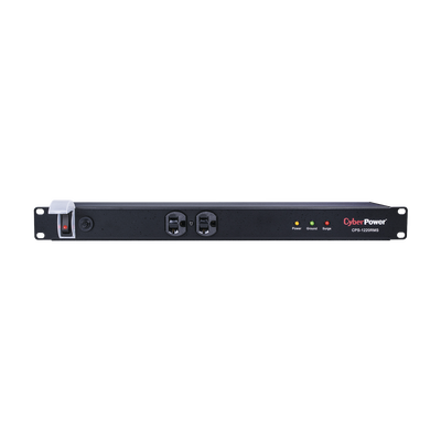Supresor/Protector de Sobretensión CyberPower CPS1220RMS - NEMA 5-20P - 12 x NEMA 5-20R - 1800J - 120 V AC - Entrada120 V AC Salida - 90kA - 4.6m - Montable en bastidor