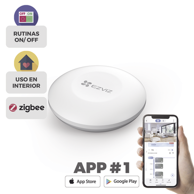 Botón de Emergencia Inalambrico / Compatible con Kit de Alarmas EZVIZ / Protocolo Zigbee  CS-T3C