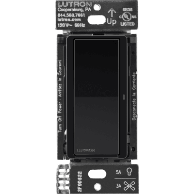 (Caseta Wireless) Interruptor Inteligente On/Off, requiere cable neutro. 5A /120V: DVRF5NSBL