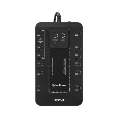 NO BREAK / UPS CYBERPOWER MODO ECO AHORRADOR 750 VA 450 WATTS 3 AÑOS DE GARANTÍA EN PILA Y EQUIPO EC750G