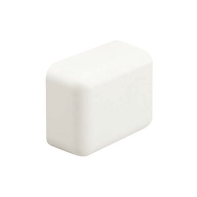 Tapa Final, para uso con canaleta LD5, material ABS, Color Blanco Mate ECF5IW-E