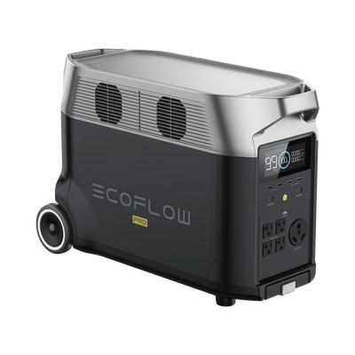 Estación de Energía Portátil DELTA PRO 3600Wh Litio LFP / 5 AC 3600W (7200W Pico) / 2 USB-C 200W / Capacidad para Aumentar Respaldo / Cargador de Coche 10A a 12.6V / Conectividad WiFi y Bluetooth (App) / Carga Solar 1600W Ma   EFD-500