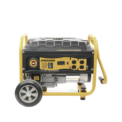 Generador a Gasolina / Planta de Emergencia 3kW, 110Vca, Encendido de Jalón, Jaula con Ruedas para Fácil Traslado | Rogelio Chavarria Generador a Gasolina / Planta de Emergencia 3kW, 110Vca, Encendido de Jalón, Jaula con Ruedas para Fácil Traslado