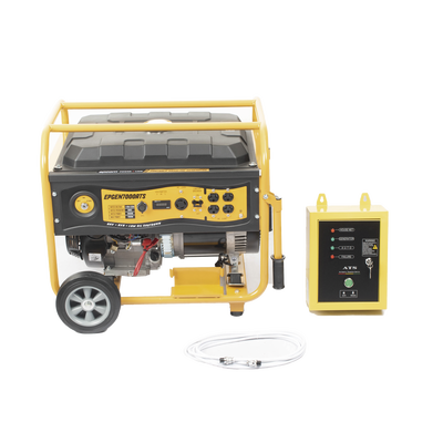 Generador a Gasolina con Encendido Automático, 6.5KW, Jaula con Ruedas para Fácil Traslado EPGEN7000ATS