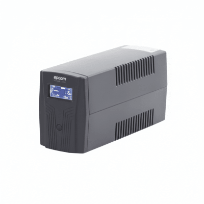 UPS de 850VA/510W / Topología Línea Interactiva / Entrada y Salida 120 Vca / Regulador de Voltaje AVR 80-150 Vca / Clavija NEMA 5-15P / 6 Tomas NEMA 5-15R EPU850LCD