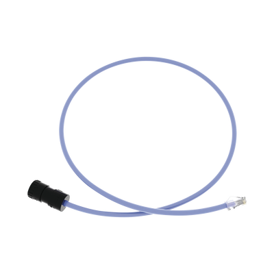 Cable de Conexión en Campo Jack a Plug RJ45, Categoría 6A, CMP (Plenum), 1 Metro, Color Azul FC-ICCP1MBU