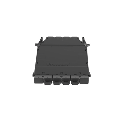 Cassette HD Flex™ Para 32 Fibras Multimodo OM4, de 4 MPO(8F) Macho a 4 MPO(8F) Macho, Color Gris  FHMZO-32-M