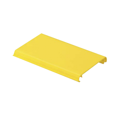 Tapa Con Bisagra a Presión Para Canaleta FiberRunner™ FR4X4YL6, de PVC Rígido, Color Amarillo, 1.8 m de Largo FRHC4YL6