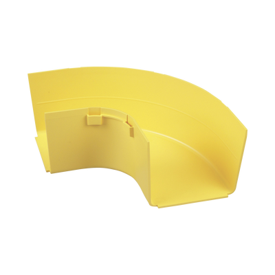 Ángulo Recto a 90º Horizontal, Para Canaletas FiberRunner™ 4X4, Color Amarillo  FRRA4X4LYL